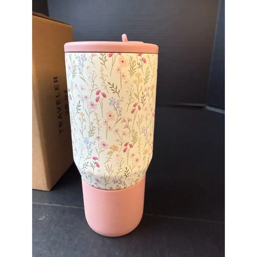 HydroJug Wildflower 20 oz Traveler Tumbler Floral Flowers NEW IN BOX